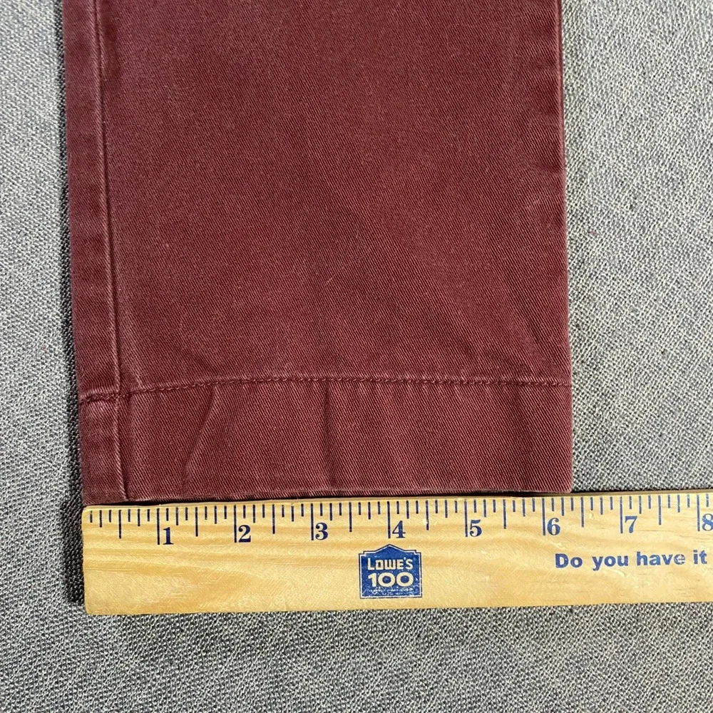 J Crew The‎ Driggs Chino Pants Burgundy Flat Front Men Size 30x30